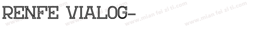 renfe vialog字体转换